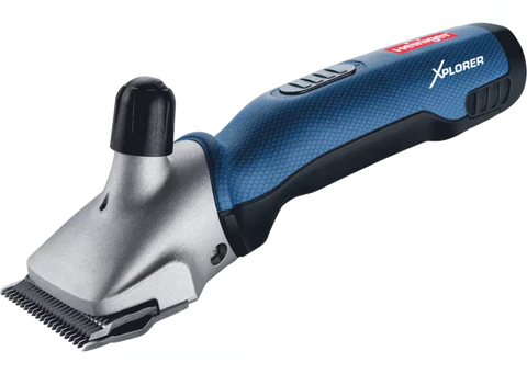 XPLORER CATTLE AND HORSE CLIPPER GB
WITH LI-IONIC BATTERY 10.8V/2.85AH/30.8WH,
WITH 21/23 BLADE SET AND 2 BATTERIES