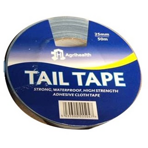 TAIL TAPE AGRIHEALTH BLUE 25MM X 50M