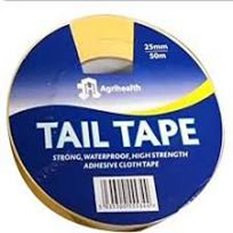 TAIL TAPE AGRIHEALTH ORANGE 25MM X 50M