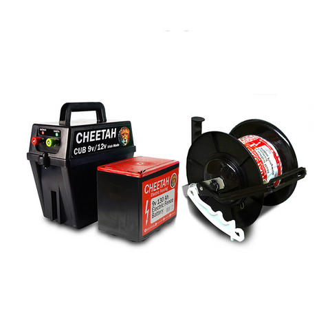 (NEW) CUB KIT - (CHEETAH CUB FENCER + 400M LOADED 3:1 GEARED REEL)