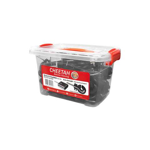 (NEW) BUCKET - SCREW IN INSULATORS + DRILL TOOL